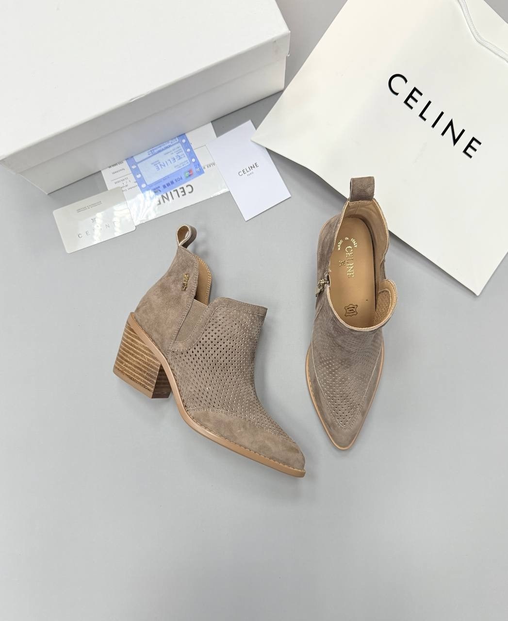 ботильоны celine,,ботильоны женские,сапоги celine, женская