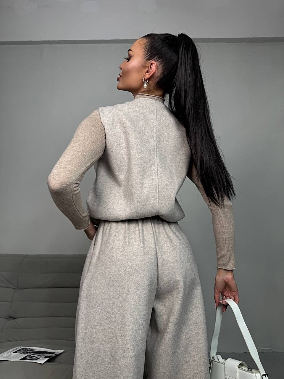 стильная жилетка,трикотажные костюмы,кашемировый костюм,женский костюм,костюм тройка женский