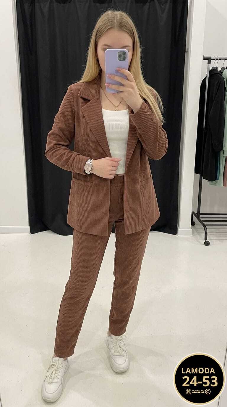 костюм двойка вельвет,вельветовый костюм женский,костюм женский,костюм из вельвета,вельветовый брючный костюм женский