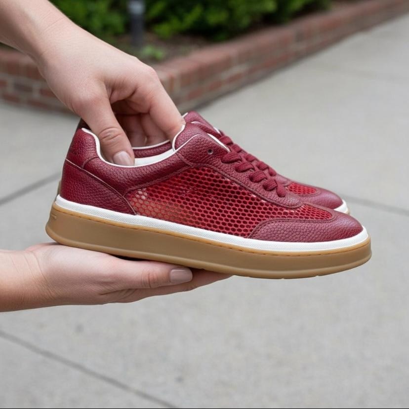 ,кроссовки loro piana,обуви,вязаная ,кроссовки бордовые