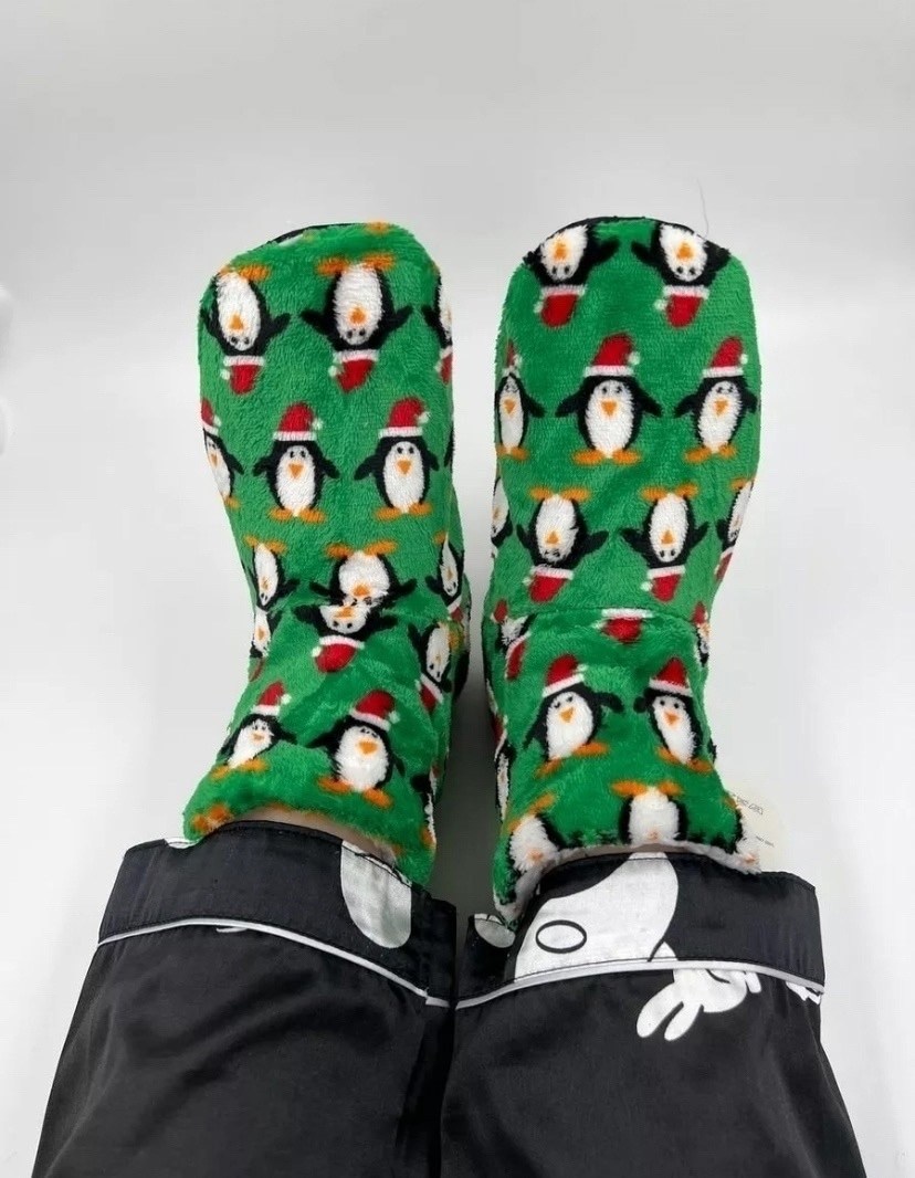 носки новогодние женские,тапочки носки домашние теплые k&h collection,тапочки домашние новогодние,тапочки домашние женские,носки новогодние