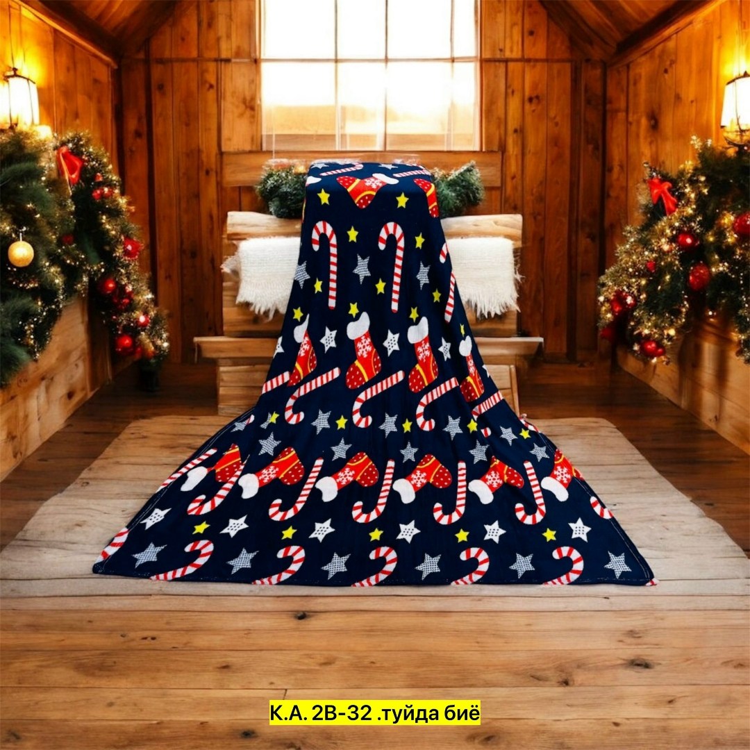 плед новогодний,плед,плед новогодний подарочный 180х200 флисовый,плед бамбуковый с новогодним принтом 180*200 см,плед детский