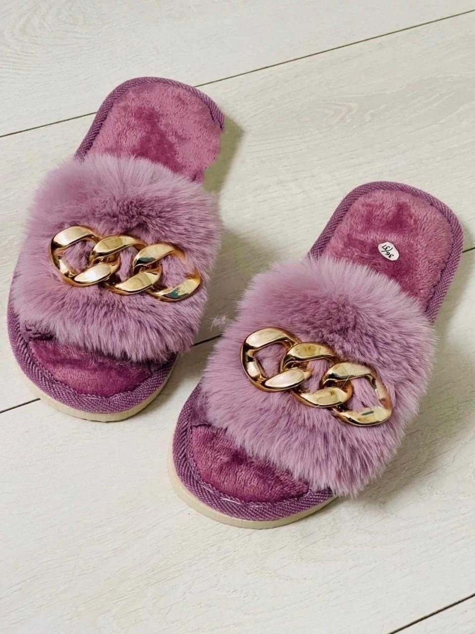 тапочки домашние женские,домашние тапочки с мехом,тапочки женские,домашние тапочки с цепочкой розовый,тапки женские