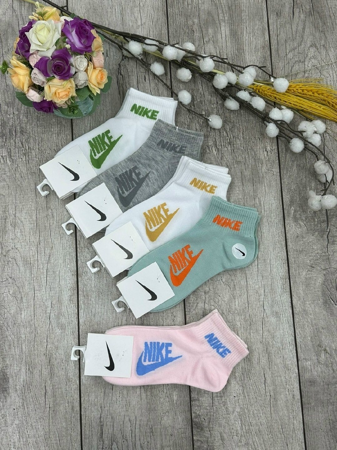 комплект носки женские,женские носки,носки спортивные женские,носки найк женские высокие,носки спортивные