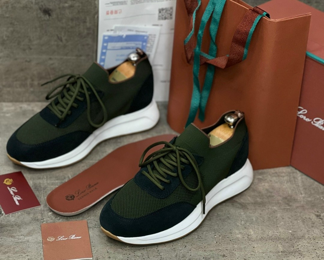 ,кроссовки loro piana мужские,кроссовки loro piana,кроссовки хаки,мужские текстильные кроссовки