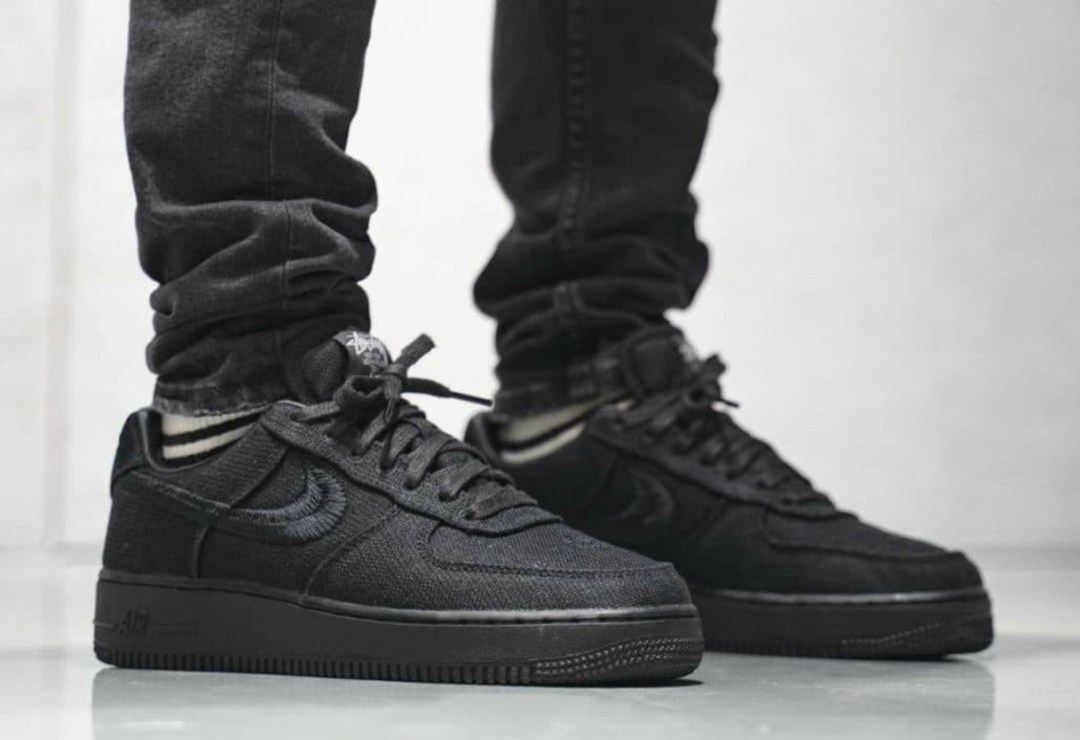 nike air force 1 low stussy black,nike air force 1 low black,nike air force 1 black,nike air force 1 low triple black,nike air force 1 stussy