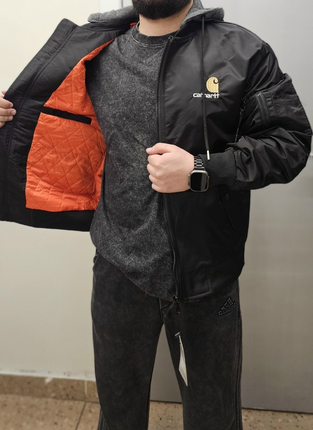 carhartt бомбер,куртка мужская carhartt,куртка carhartt,куртка двухсторонняя зимняя carhartt,куртка бомбер