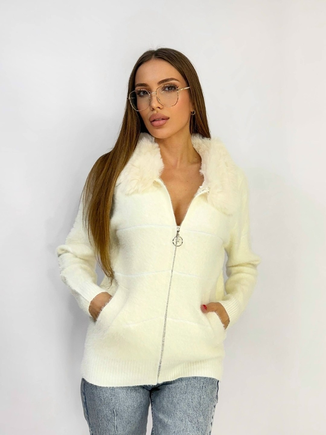 женская кофта,теплая кофта,кофта с мехом,меховая кофта,свитшот женская