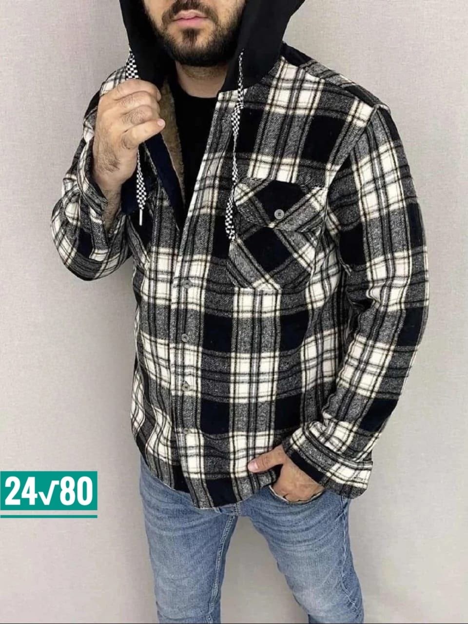 рубашка на меху с капюшоном,рубашка утепленная на меху зимняя в клетку,толстовка рубашка теплая арт. 11599010,рубашка на меху с капюшоном цвет хаки,рубашка теплая на флисе