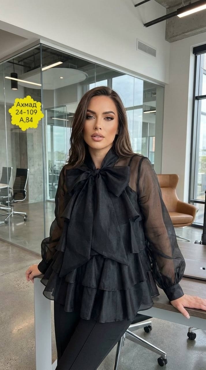 блузка с бантом,блузка с оборками,блузка с рюшами,блузка шифоновая,блузка женская шифоновая