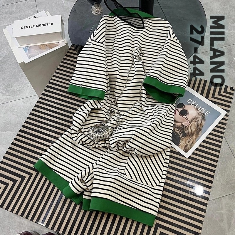 костюм в полоску,летние костюмы,комплект костюм,костюм с юбкой,трикотажный костюм