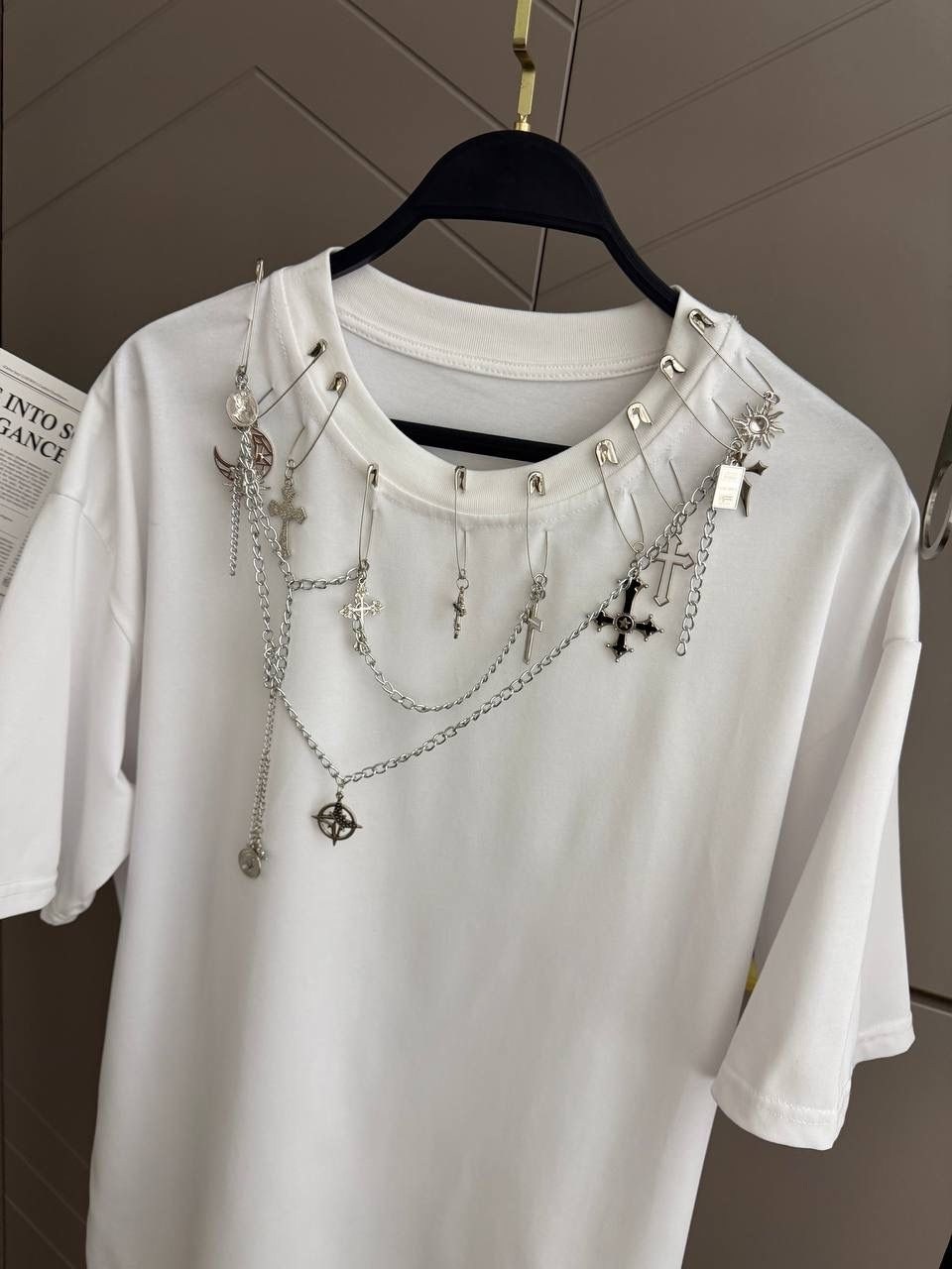 белая футболка оверсайз,женская футболка,футболка оверсайз со стразам,женская футболка оверсайз,футболки оверсайз