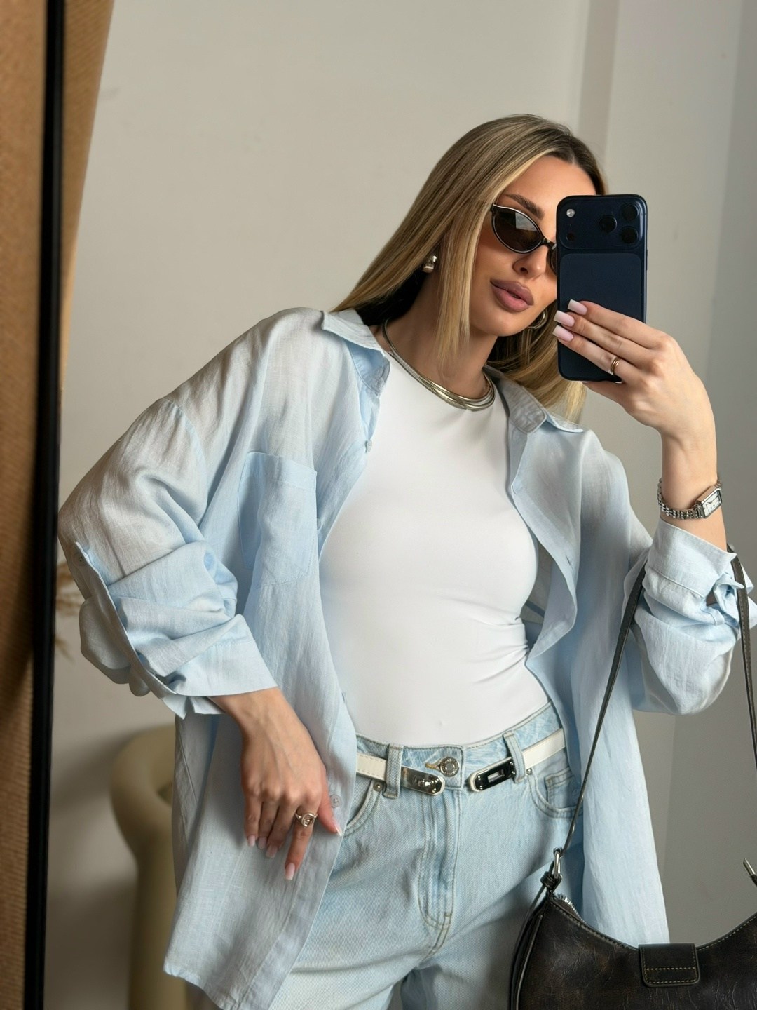 рубашка оверсайз изо льна с длинным рукавом sonet оранжевый,рубашка женская,оверсайз рубашка,женская рубашка оверсайз,рубашка оранжевая