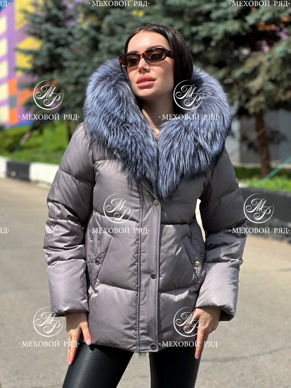 пуховик с натуральным мехом furs lux,пуховик женский с натуральным мехом,пуховик с натуральным мехом,пуховик с натуральным мехом чернобурки,куртка зимняя с натуральным мехом чернобурки