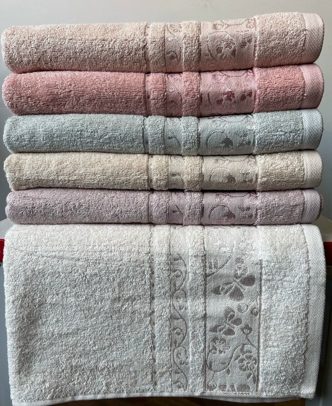 полотенце pupilla single (6 шт.) бамбук (50*90),полотенца махровая,набор полотенец,полотенца махровые бамбуковые,набор бамбуковых полотенец