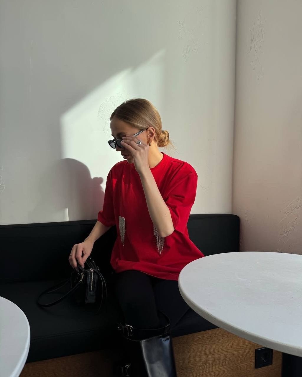 футболки оверсайз с принтами,женская футболка оверсайз,красная футболка оверсайз,красная футболка женская,футболки женская оверсайз с принтом