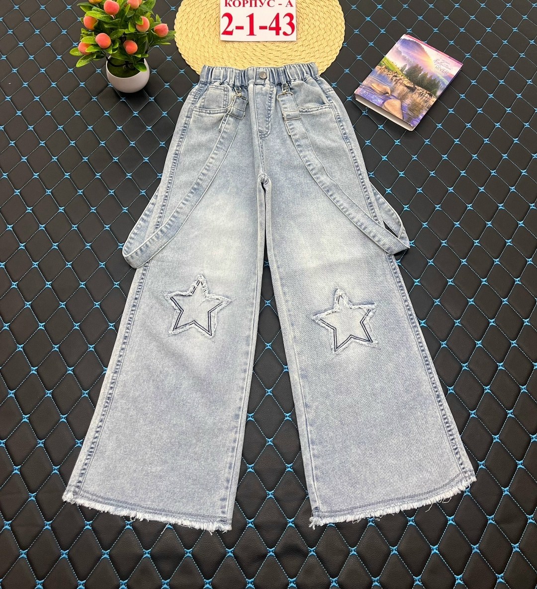 джинсы широкие для девочек,джинсы для девочек со звездами,детские джинсовые брюки для девочек,джинсовые брюки,джинсы со звездой