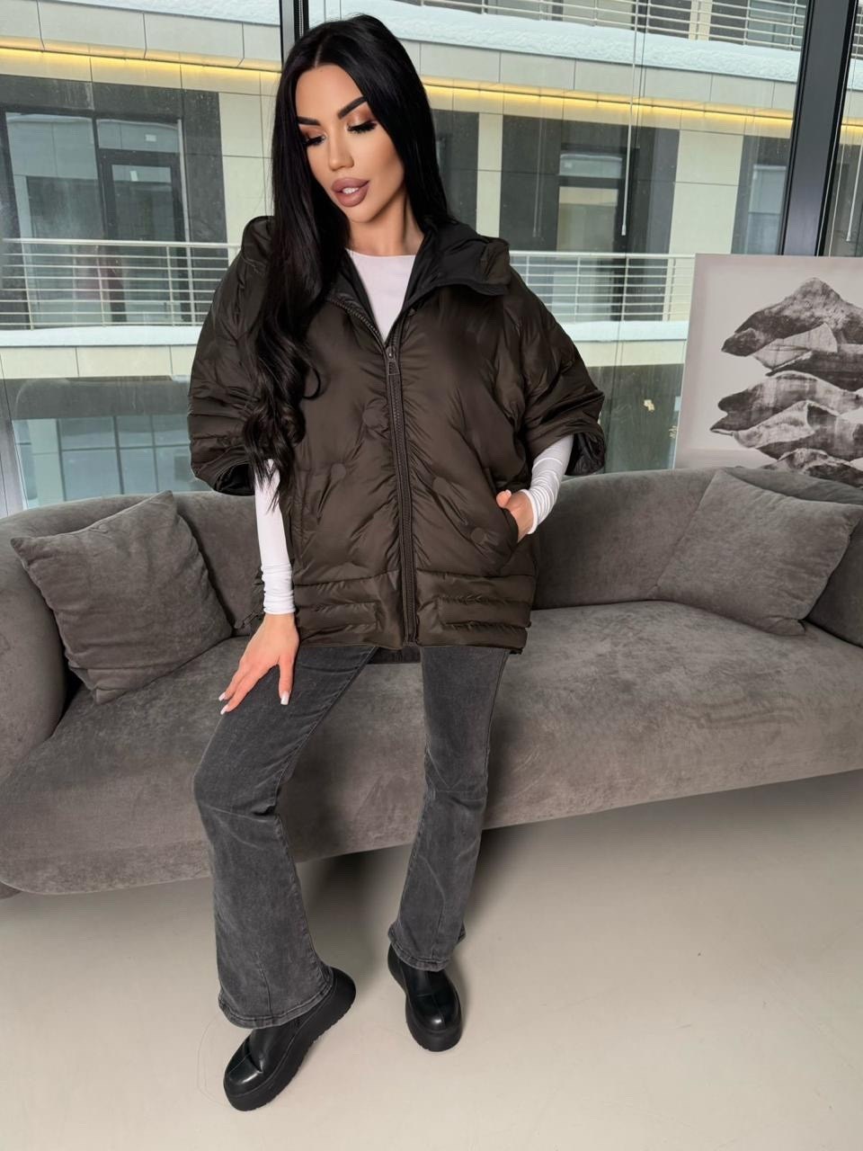 стильная куртка,куртка комбинированная,куртка теплая,куртка модная,куртка женская