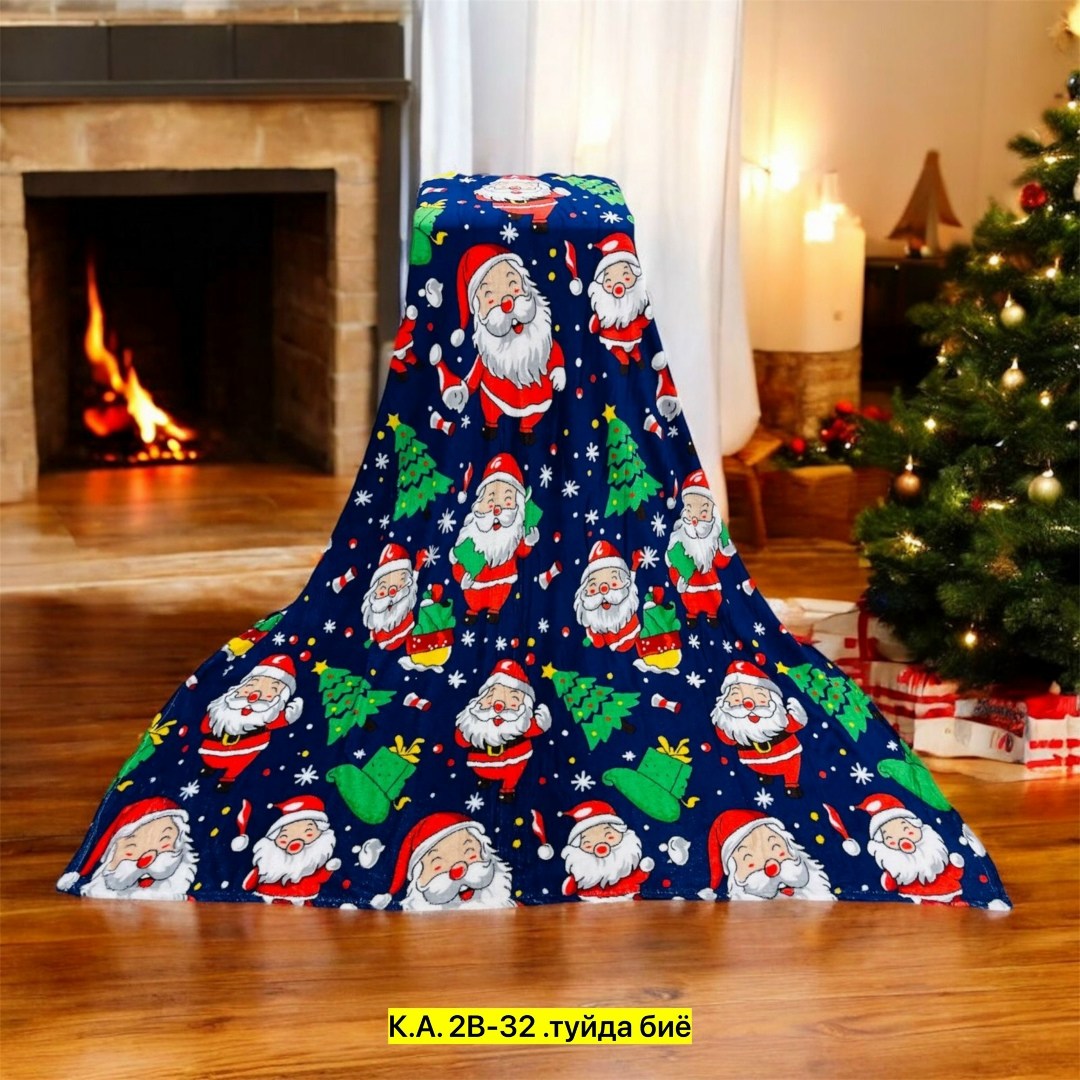 плед новогодний,плед,плед новогодний подарочный 180х200 флисовый,плед бамбуковый с новогодним принтом 180*200 см,плед детский