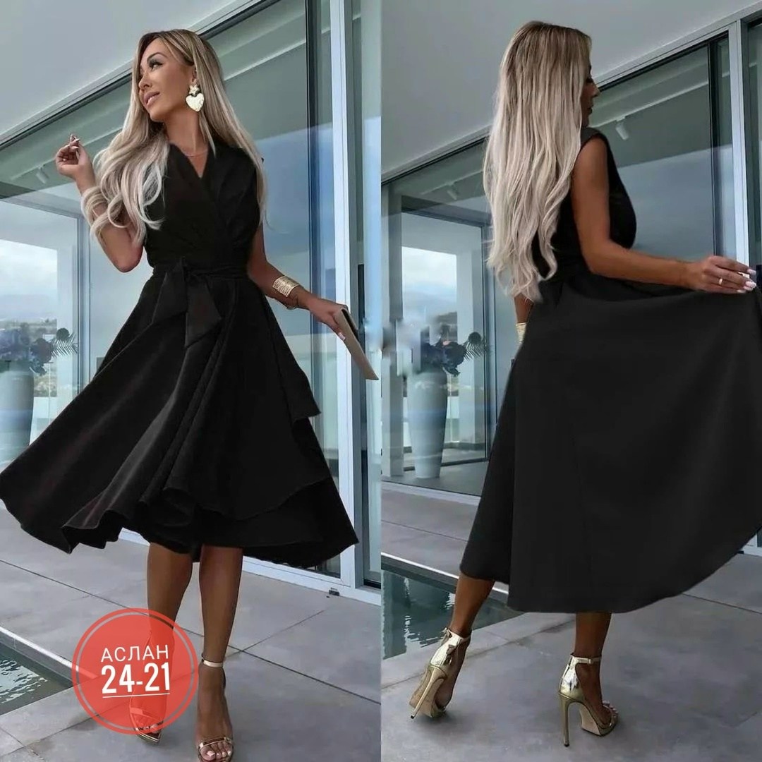 платье 👗,платье миди,платье идеальное,женское платье ткань лайт,черное платье