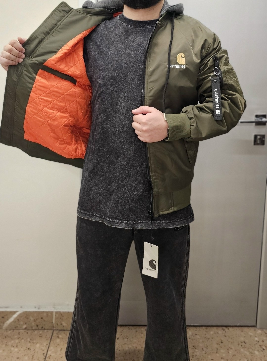 carhartt бомбер,куртка мужская carhartt,куртка carhartt,куртка двухсторонняя зимняя carhartt,куртка бомбер