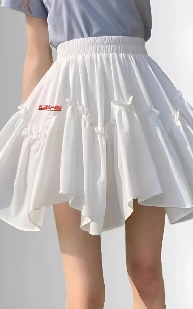 юбка мини,чёрная женская юбка,юбка,юбка с оборками,юбка в корейском стиле