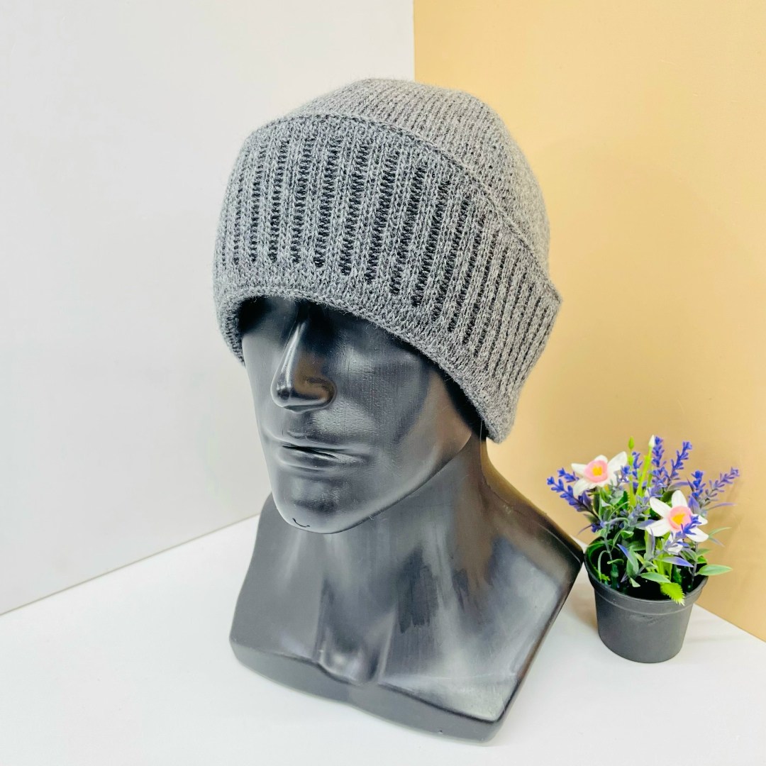 шапка трикотажная черная,шапка бини,шапка вязаная,шапка полушерстяная двойная,шапка русский трикотаж