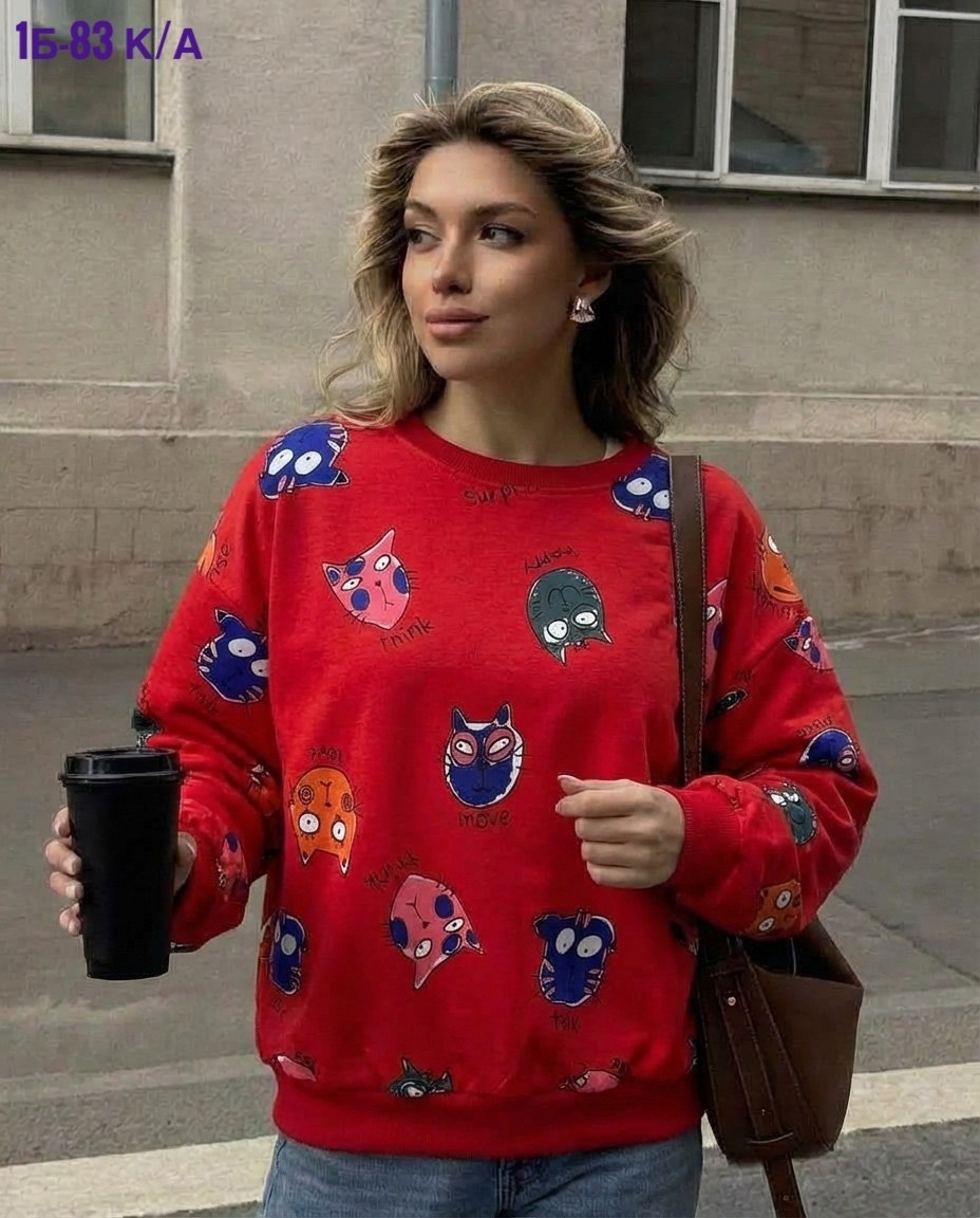 свитшот трикотажный,женский свитшот,mark formelle свитшот женский,толстовки свитшот,свитшот