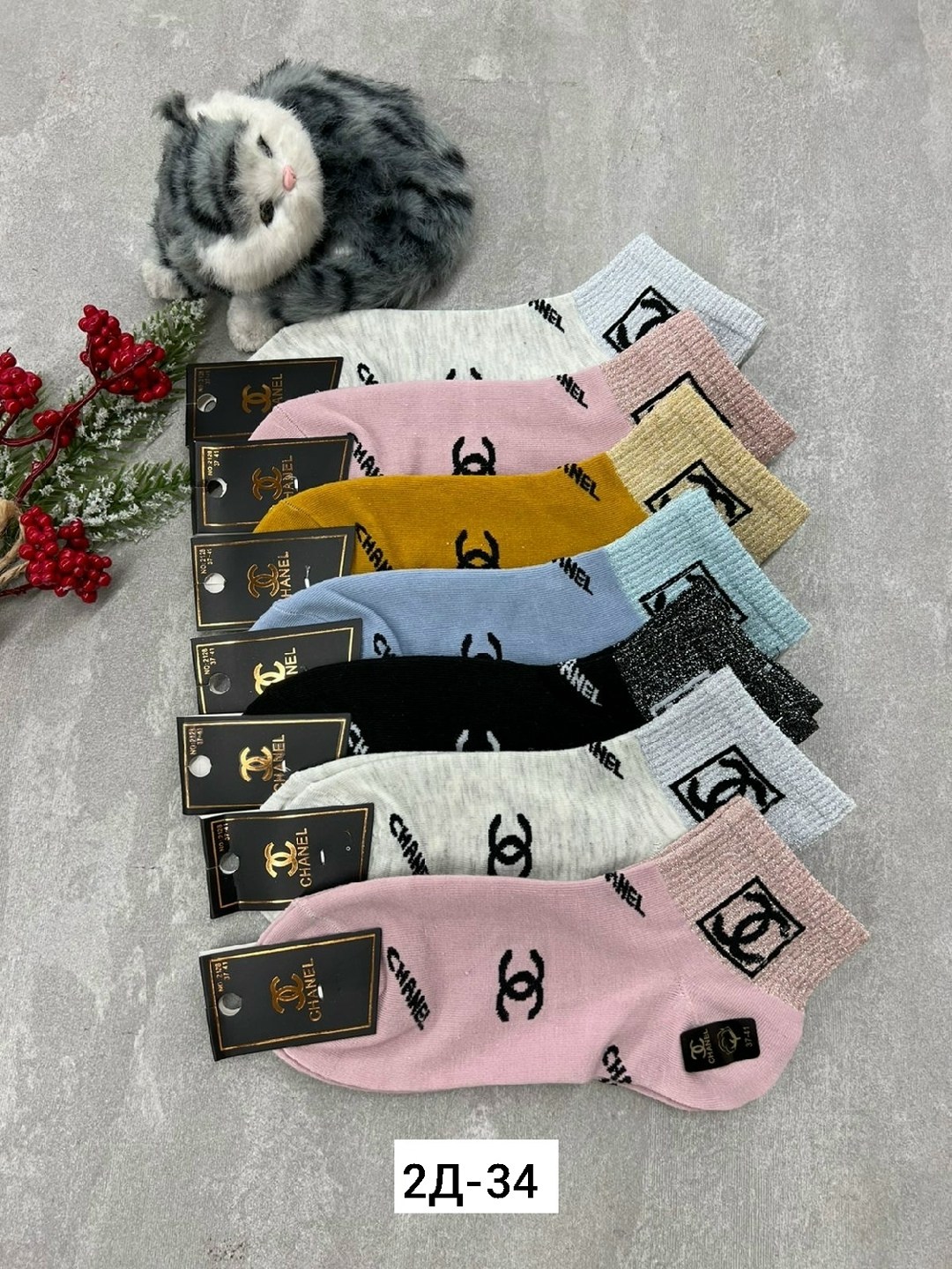 носки женские 10 пар,носки женские,комплект носки женские,носки chanel,носки мода