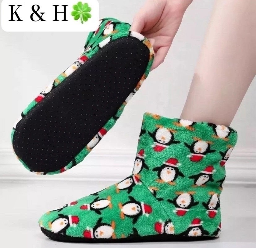носки новогодние женские,тапочки носки домашние теплые k&h collection,тапочки домашние новогодние,тапочки домашние женские,носки новогодние