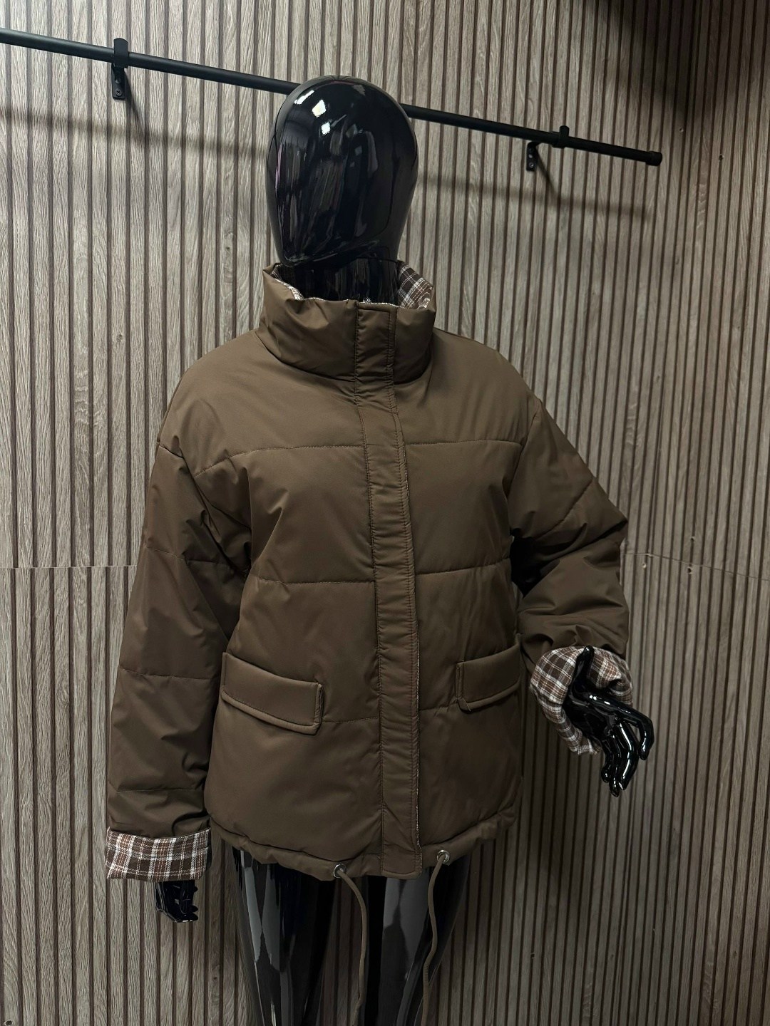 демисезонная куртка,женская куртка,пуховик в клетку,куртка,куртка в клетку