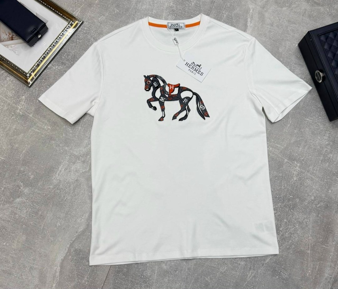 футболка hermes,футболки женские мужские,футболка с лошадьми,мужская футболка,мужская мода