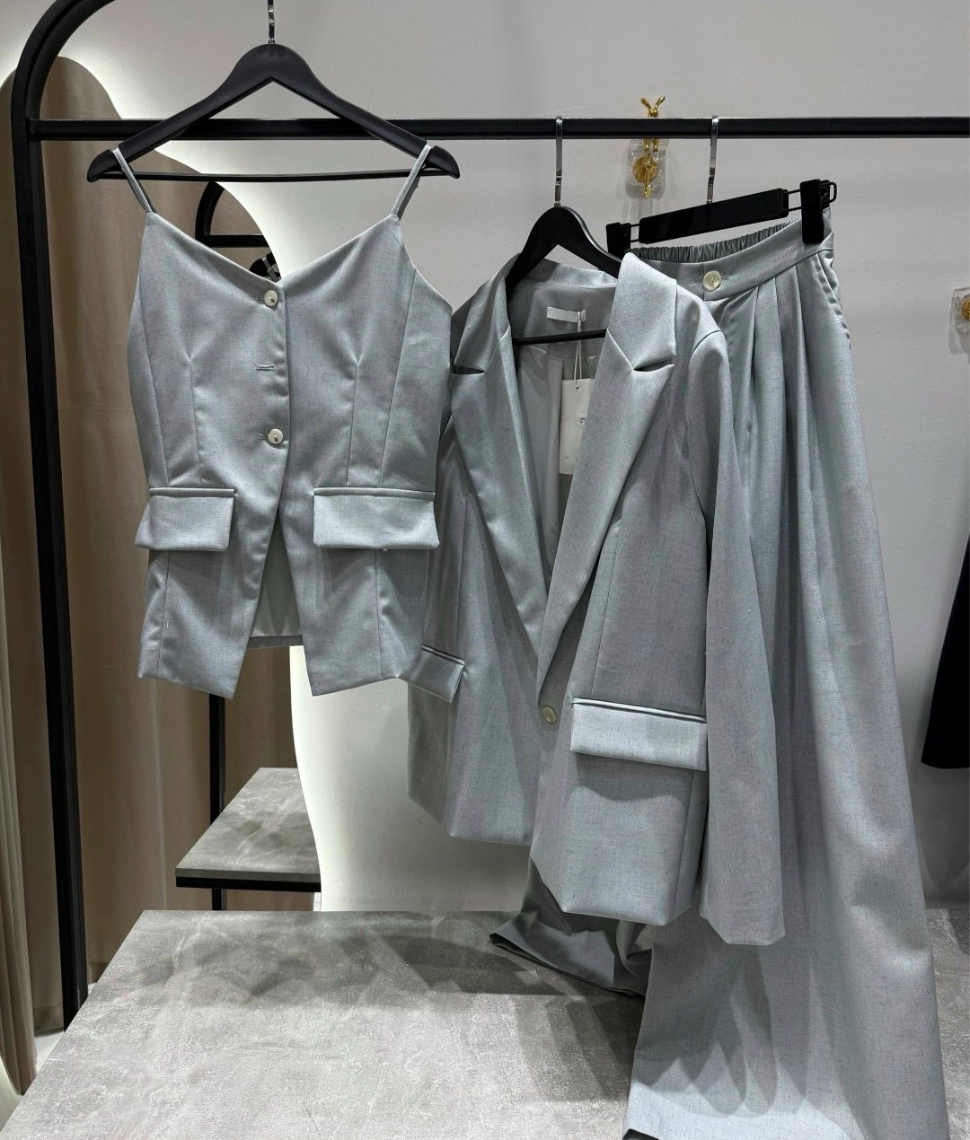 брючный костюм,женский брючный костюм,брючный костюм anelli 1426.1 серый,классический брючный костюм женский,брючный костюм классика