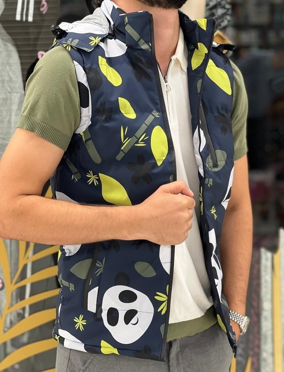 жилет мужской,жилет,жилет с принтом,жилет двусторонний,куртка fashion