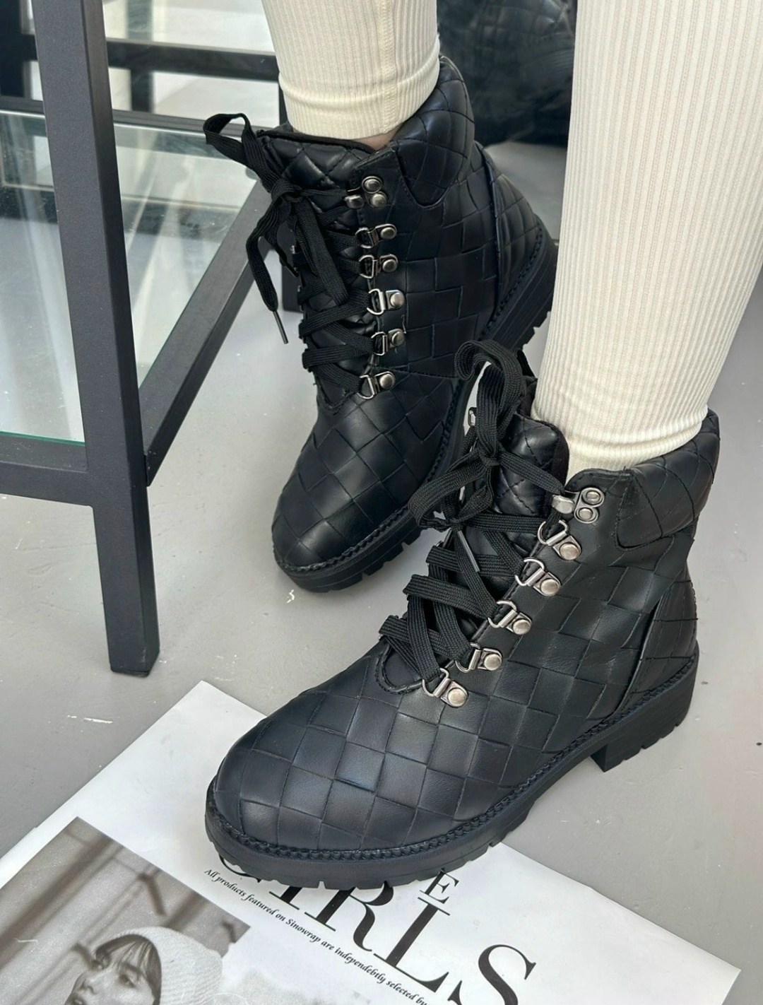 ботинки женские,стеганные ботинки pillon,,ботинки,модели ботинок