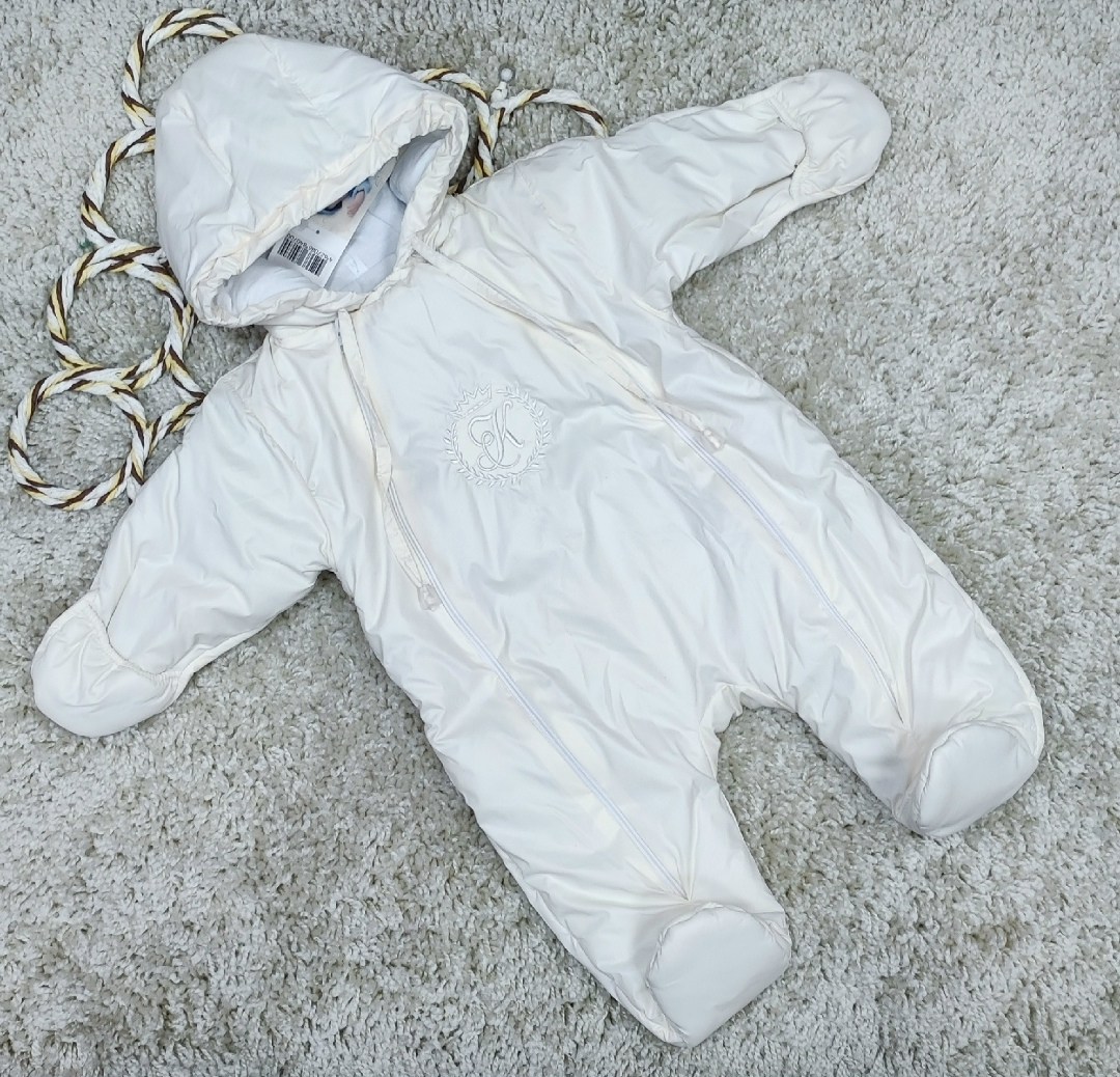 комбинезон демисезонный kerry 62,комбинезон молочный,комбинезон,зимний комбинезон для новорожденного,комбинезон демисезонный для новорожденного