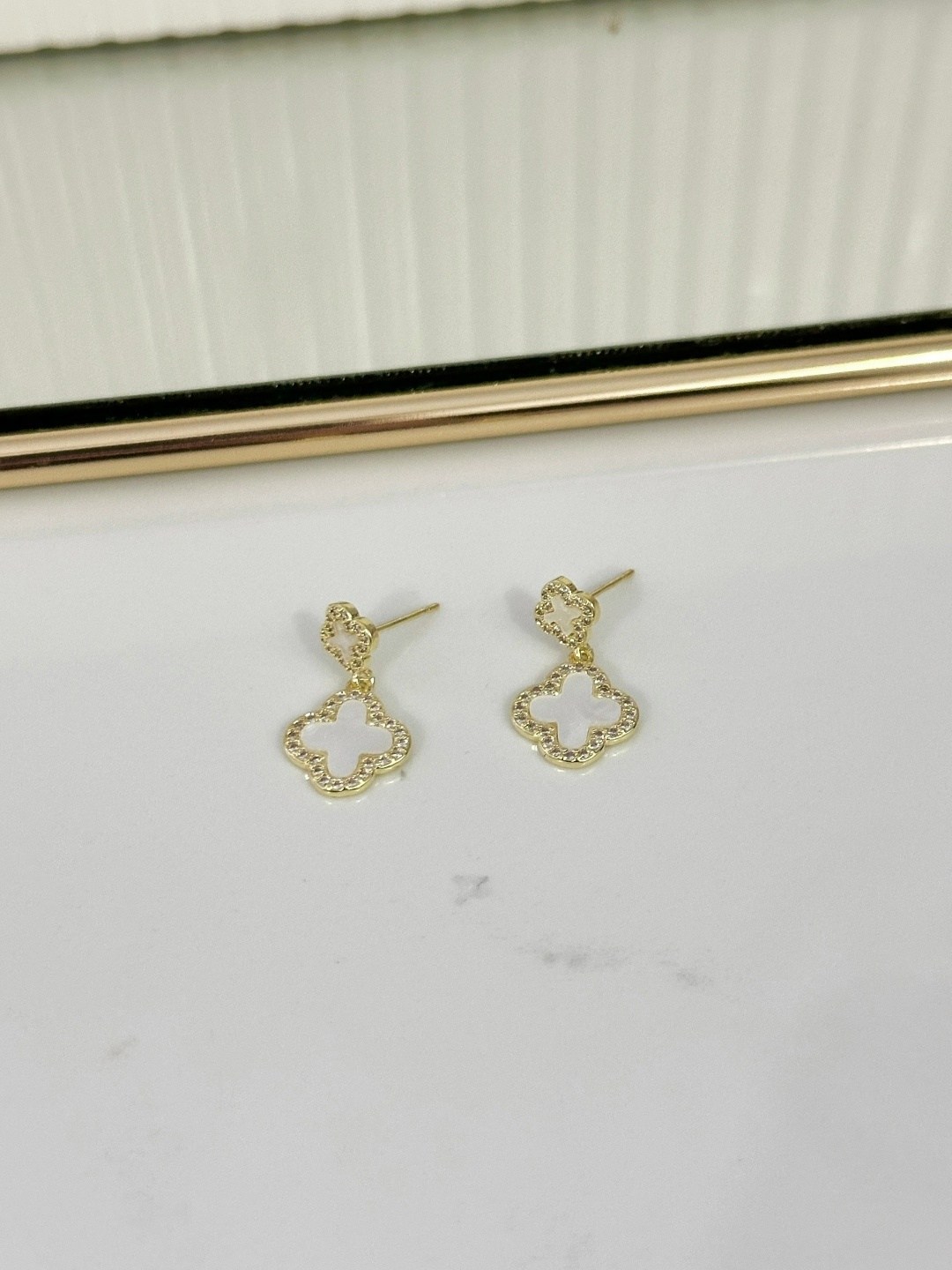 серьги van cleef arpels,серьги клевер,женские серьги,серьги женские клевер,элегантные серьги