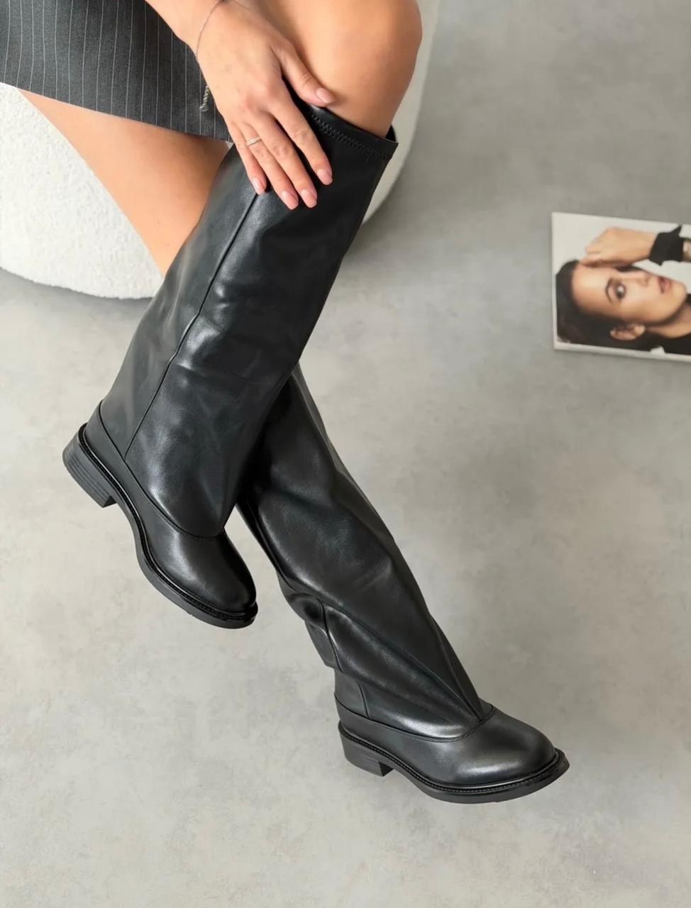 ,сапоги,женские сапоги,сапоги-трубы,черные сапоги