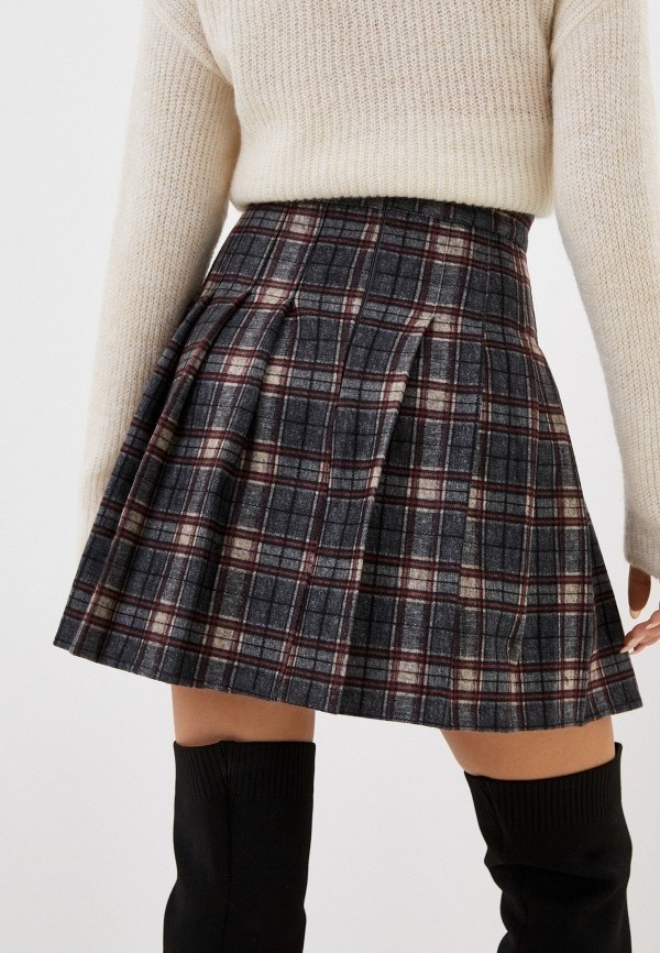 юбка мини плиссированная в клетку befree,клетчатая юбка,юбка женская плиссированная в клетку,юбка плиссе в клетку,юбка мини плиссированная в клетку