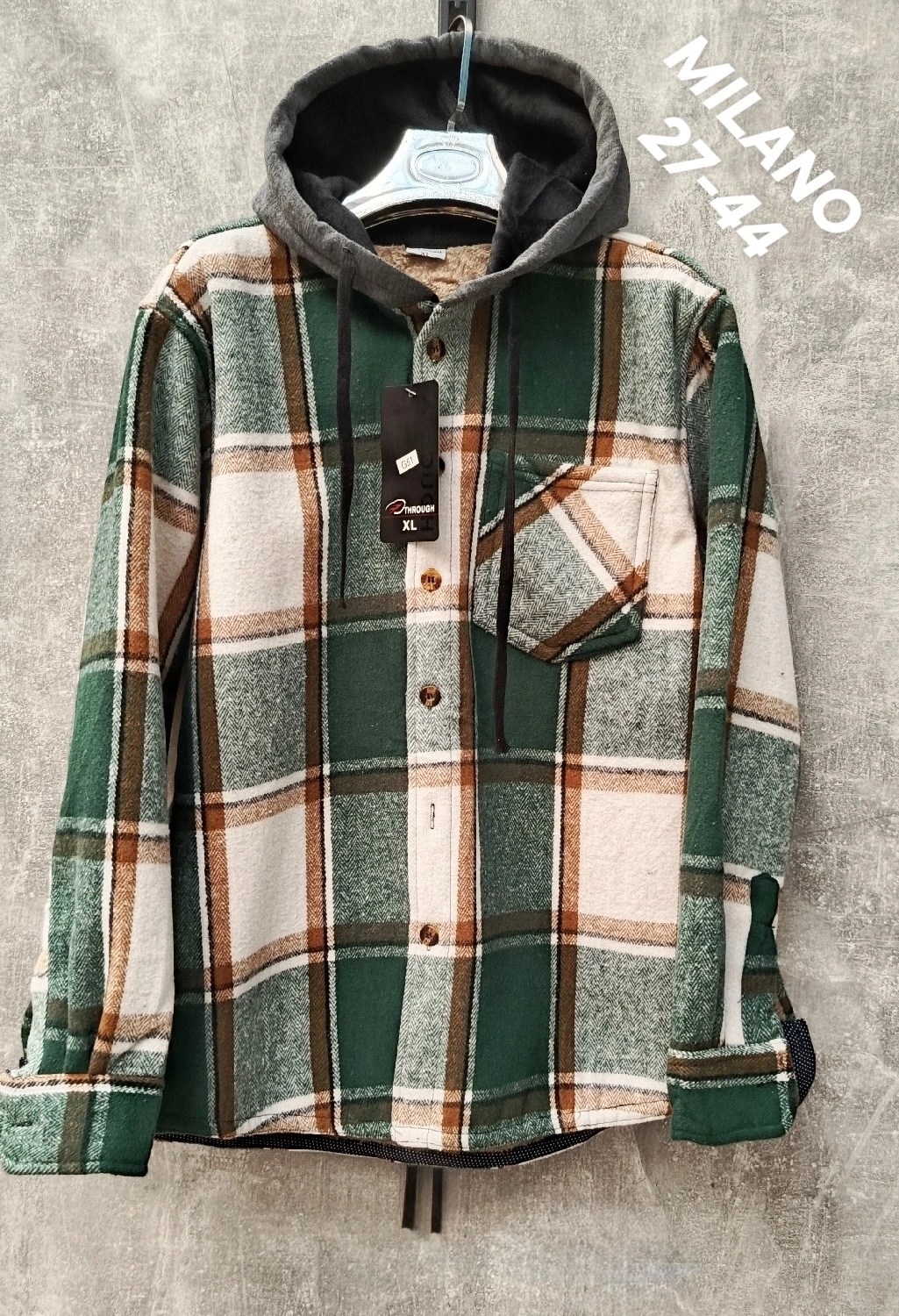 рубашка с капюшоном,рубашка в клетку с капюшоном,рубашка теплая в клетку с капюшоном,рубашка на меху,рубашка теплая в клетку