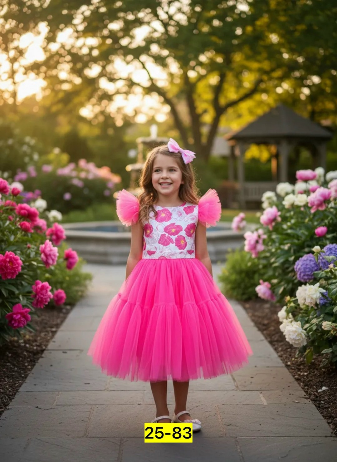 платье для девочки праздничное нарядное semili,платье для девочки,нарядное платье для девочки фуксия,платье для девочки на новый год праздничное нарядное semili,платье девочке фуксия