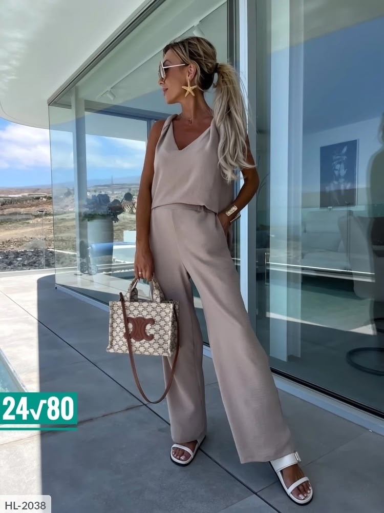 элегантные комбинезоны,костюм женский летний с брюками палаццо,брючный костюм летний,костюм двойка женская,брючный комбинезон