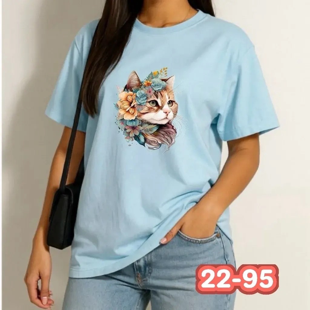 футболка женская с,женские футболки с принтом,футболка котик,футболка с рисунком,футболки летние