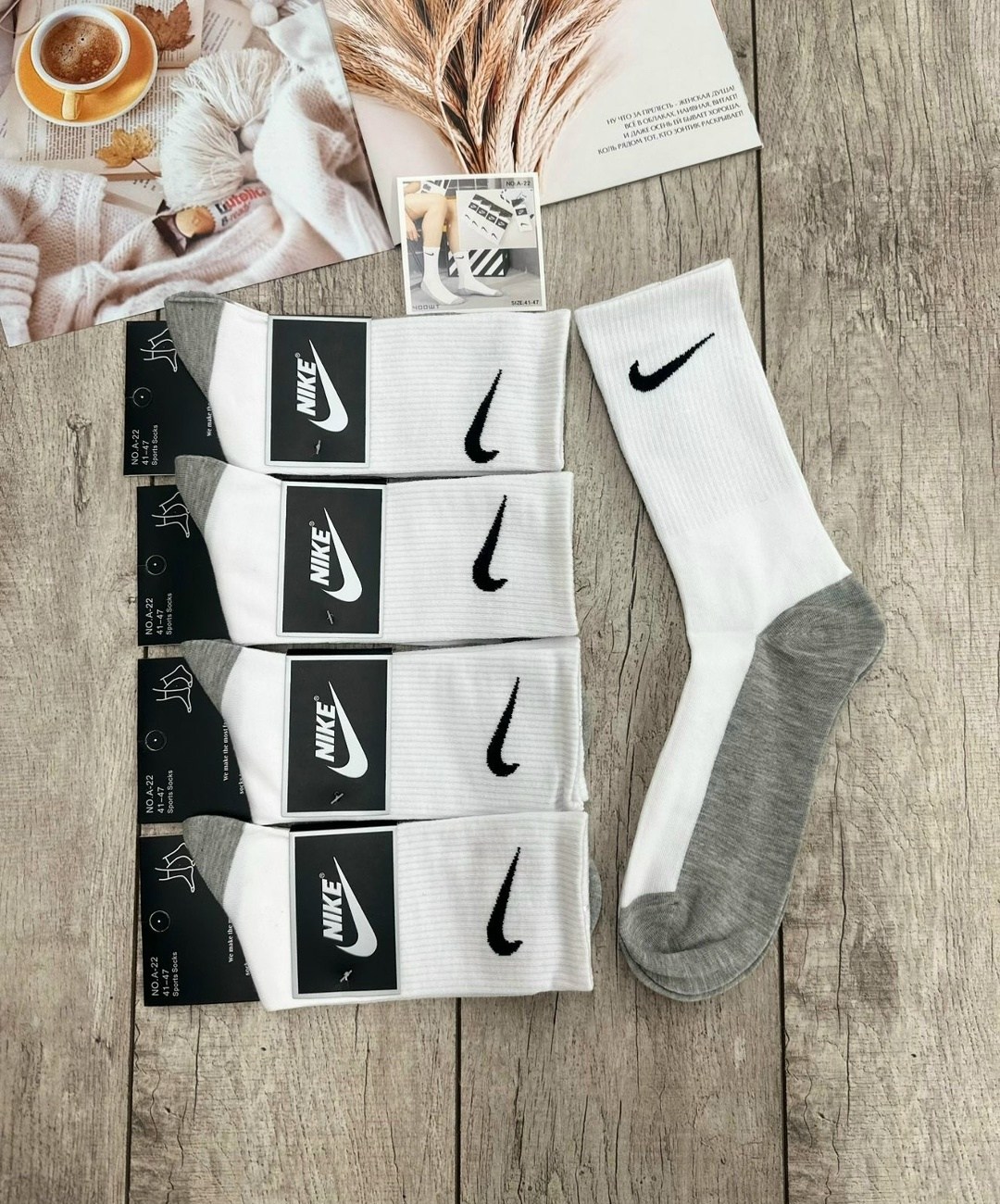 носки мужские 10 пар nike,мужские носки,носки nike высокие,спортивные носки nike набор средних носков 5 пар,комплект носки мужские