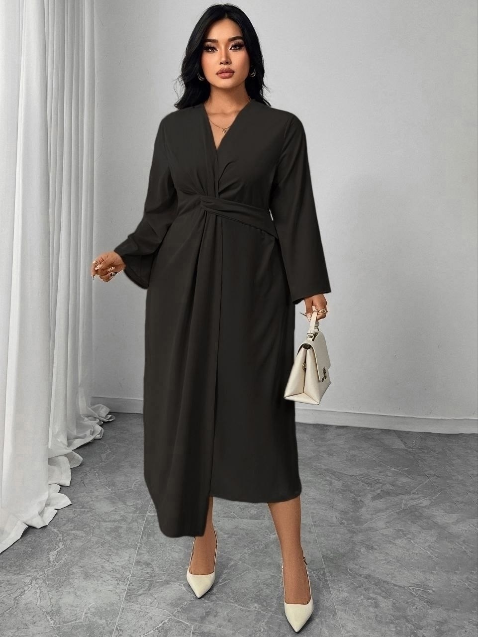 платье женская,платье модное,женское платье больших размеров,платье с запахом,платье