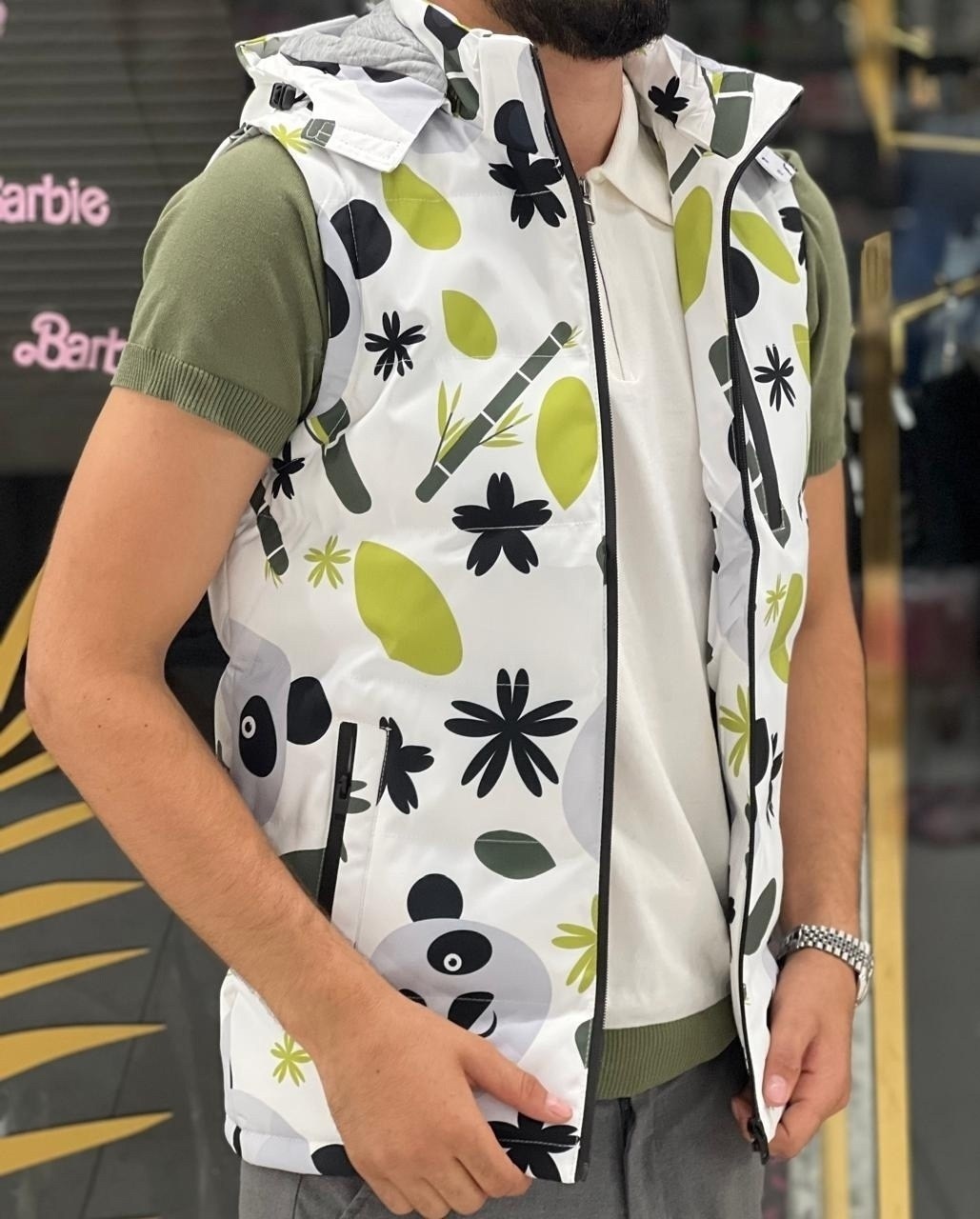 жилет мужской,жилет,жилет с принтом,жилет двусторонний,куртка fashion