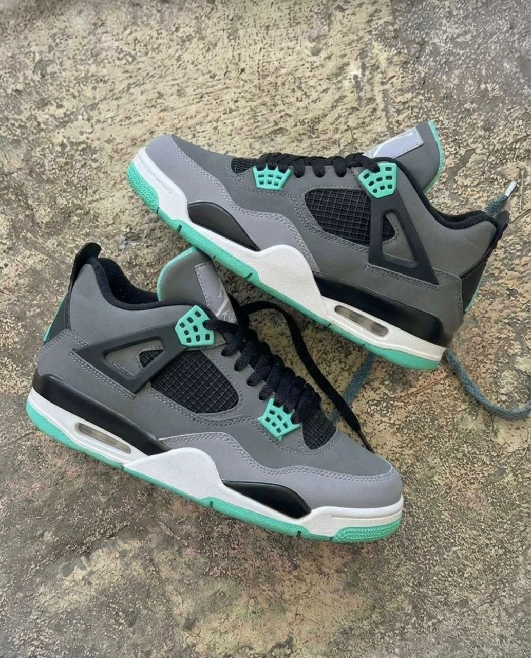 кроссовки nike air jordan 4 retro,nike air jordan 4 кроссовки,кроссовки,jordan 4 retro green glow,nike air jordan 4 retro