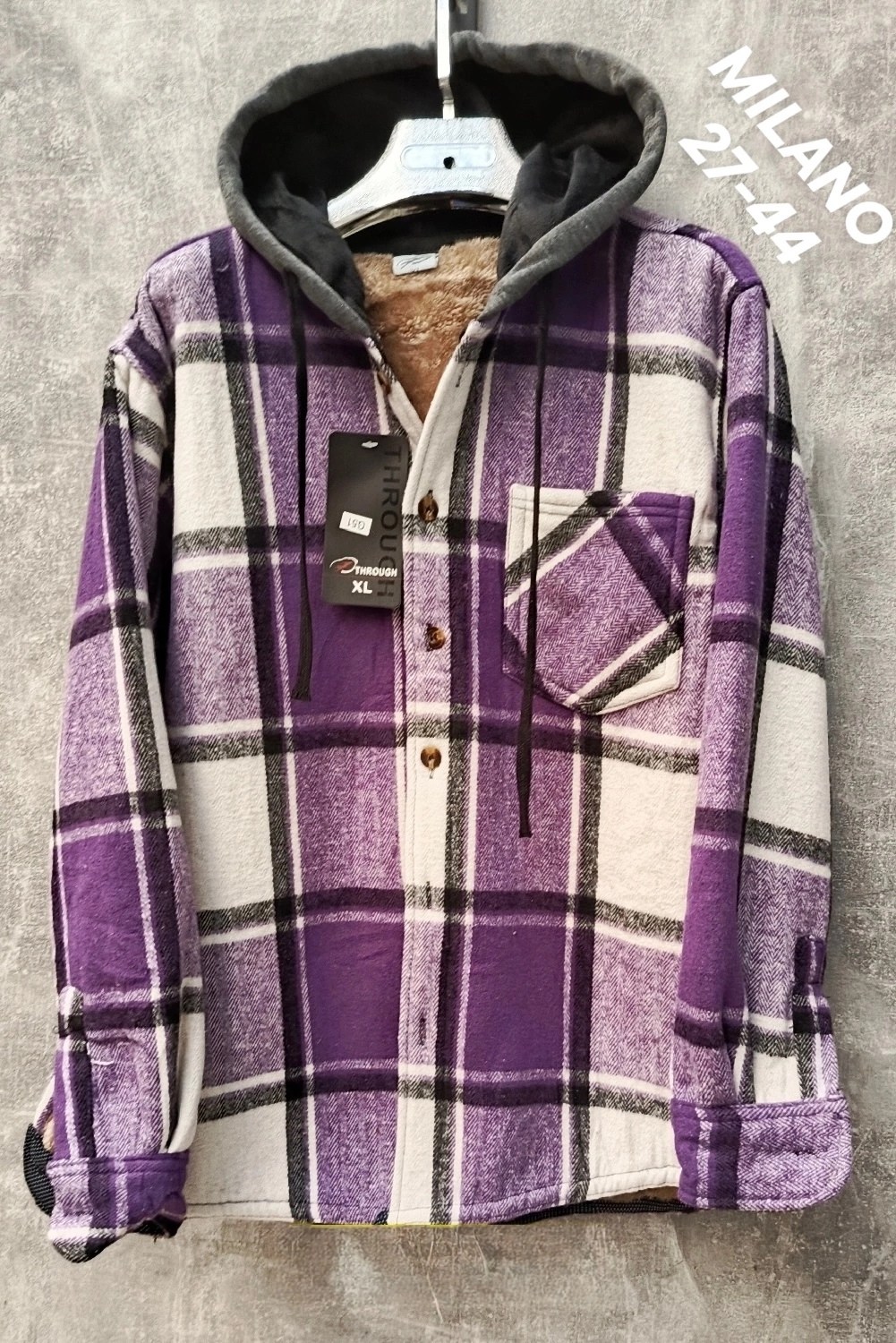 рубашка с капюшоном,рубашка в клетку с капюшоном,рубашка теплая в клетку с капюшоном,рубашка на меху,рубашка теплая в клетку