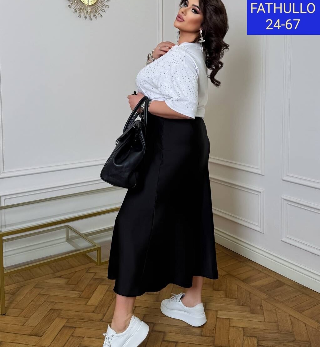 юбка стильная,юбка для полных женщин,юбка женская,атласная юбка,юбка миди