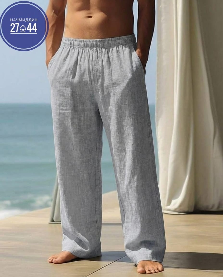 льняные брюки,мужские льняные брюки,мужские хлопковые льняные брюки,брюки мужские,мужские летние брюки